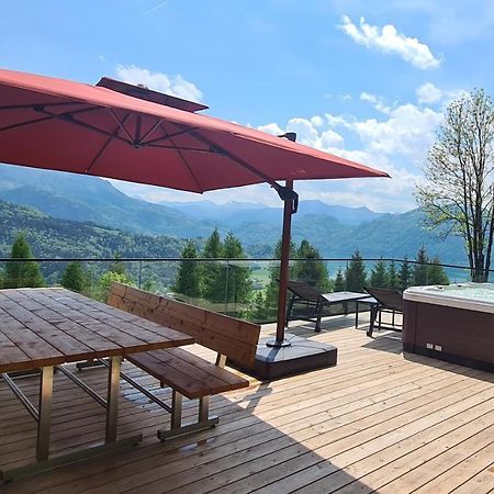 Bergvilla mit Seeblick - Mondsee Innerschwand Exterior foto