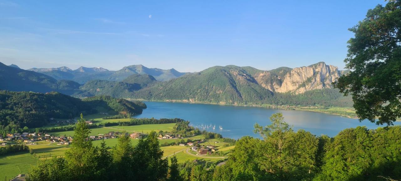 Bergvilla mit Seeblick - Mondsee Innerschwand Exterior foto