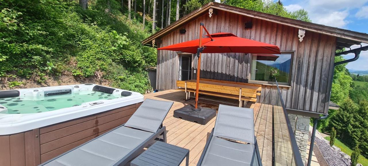 Bergvilla mit Seeblick - Mondsee Innerschwand Exterior foto
